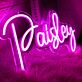 Paisley Pink Neon Sign