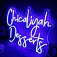 Chicaliyah Desserts Blue Neon Sign