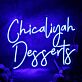 Chicaliyah Desserts Blue Neon Sign