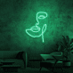 Abstraktes Gesicht LED-Neonschild für Wohnzimmer oder Studio
