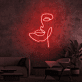 Abstraktes Gesicht LED-Neonschild für Wohnzimmer oder Studio