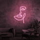 Abstraktes Gesicht LED-Neonschild für Wohnzimmer oder Studio