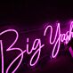 Big Yash Pink Neon Sign