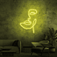 Abstraktes Gesicht LED-Neonschild für Wohnzimmer oder Studio