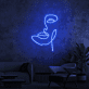 Abstraktes Gesicht LED-Neonschild für Wohnzimmer oder Studio