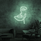 Abstraktes Gesicht LED-Neonschild für Wohnzimmer oder Studio