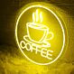 Yellow Coffee Neon Sign