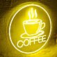 Yellow Coffee Neon Sign