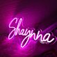 Personalisiertes LED-Neonschild mit Namen in Schreibschrift