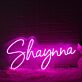 Personalisiertes LED-Neonschild mit Namen in Schreibschrift