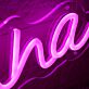 Personalisiertes LED-Neonschild mit Namen in Schreibschrift