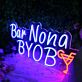 Bar Nona BYOB Cocktails Neon Sign
