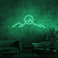 Berglandschaft mit Sonne LED-Neonschild Wohnzimmer Büro
