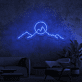 Berglandschaft mit Sonne LED-Neonschild Wohnzimmer Büro