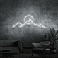 Berglandschaft mit Sonne LED-Neonschild Wohnzimmer Büro