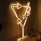 Cocktailglas mit Pfeilen LED-Neonschild für Bar Party