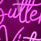 Buttercup Vintage LED-Neonschild für Boutique Schaufenster
