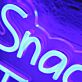 Snacks, Drinks and Ice Cream Inside! LED-Neonschild