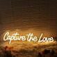 Capture the Love LED-Neonschild für Hochzeit und Fotostudio