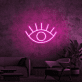 offenes Auge Symbol LED-Neonschild Wohnzimmer Lounge