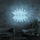 Auge mit Strahlen LED-Neonschild Wohnzimmer Lounge