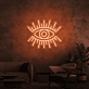 Auge mit Strahlen LED-Neonschild Wohnzimmer Lounge
