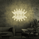 Auge mit Strahlen LED-Neonschild Wohnzimmer Lounge