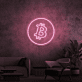 Bitcoin Symbol LED-Neonschild Wohnzimmer Büro