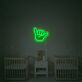 Shaka Handzeichen LED-Neonschild für Kinderzimmer und Wohnzimmer