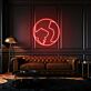 Weltkarte LED-Neonschild für Wohnzimmer oder Büro