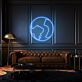 Weltkarte LED-Neonschild für Wohnzimmer oder Büro
