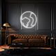 Weltkarte LED-Neonschild für Wohnzimmer oder Büro