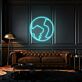 Weltkarte LED-Neonschild für Wohnzimmer oder Büro