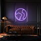 Weltkarte LED-Neonschild für Wohnzimmer oder Büro