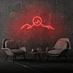 Berglandschaft mit Sonne LED-Neonschild Wohnzimmer Büro