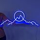 Berglandschaft mit Sonne LED-Neonschild Wohnzimmer Büro