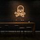 Totenkopf mit gekreuzten Knochen LED-Neonschild für Bar Club