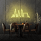 Stadt Skyline LED-Neonschild für Esszimmer und Wohnzimmer