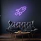 Rakete LED-Neonschild Wohnzimmer Kinderzimmer