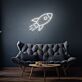 Rakete LED-Neonschild Wohnzimmer Kinderzimmer