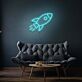 Rakete LED-Neonschild Wohnzimmer Kinderzimmer
