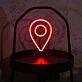 Standortsymbol LED-Neonschild für Büro und Geschäft