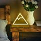 Bergsymbol LED-Neonschild für Schlafzimmer und Wohnzimmer