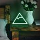 Bergsymbol LED-Neonschild für Schlafzimmer und Wohnzimmer