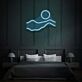 Sonnenuntergang über Hügeln LED-Neonschild Schlafzimmer Wohnzimmer
