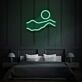 Sonnenuntergang über Hügeln LED-Neonschild Schlafzimmer Wohnzimmer
