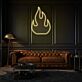 Flamme Symbol LED-Neonschild für Wohnzimmer oder Bar