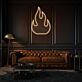 Flamme Symbol LED-Neonschild für Wohnzimmer oder Bar