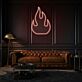 Flamme Symbol LED-Neonschild für Wohnzimmer oder Bar
