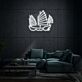 Segelschiff mit traditionellen Segeln LED-Neonschild Wohnzimmer Lounge